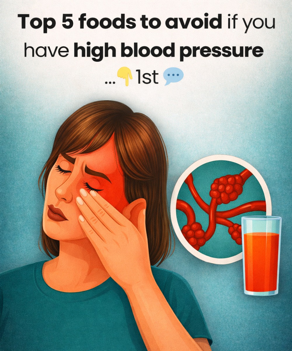 Top 5 foods to avoid if you have high blood pressure