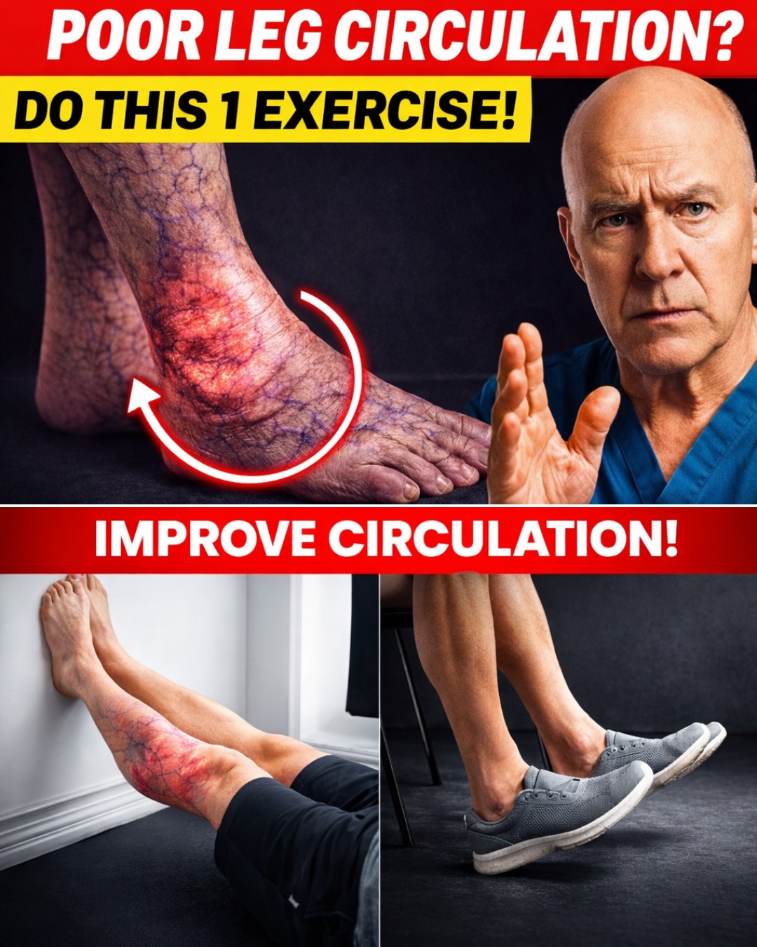 Surgeon REVEALS: Do THIS 1 Exercise for Poor Leg Circulation After 60