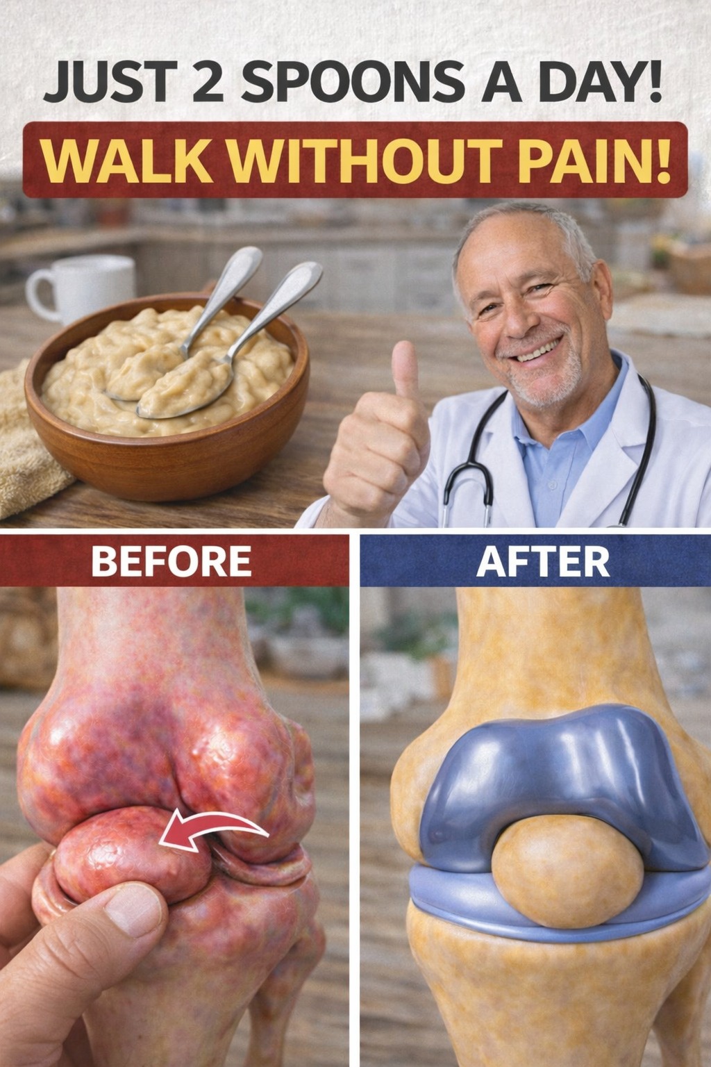Wisdom from a 97-year-old orthopedic expert: The simple food that keeps your knees moving naturally.