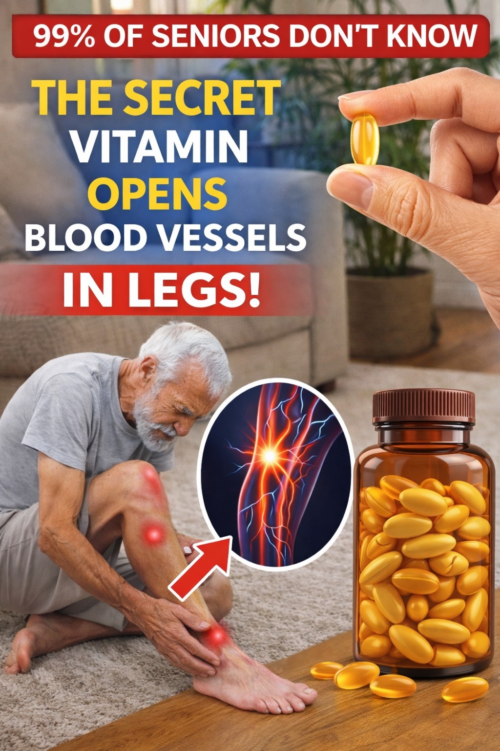 Three Vitamins That May Support Leg Strength and Mobility in Adults Over 60