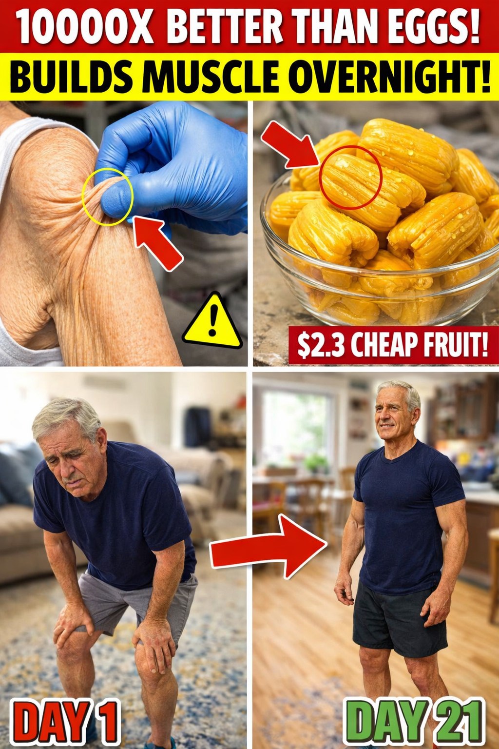 Raising Muscle Strength After 75: Why This Fruit Can Be More Effective Than Eggs!