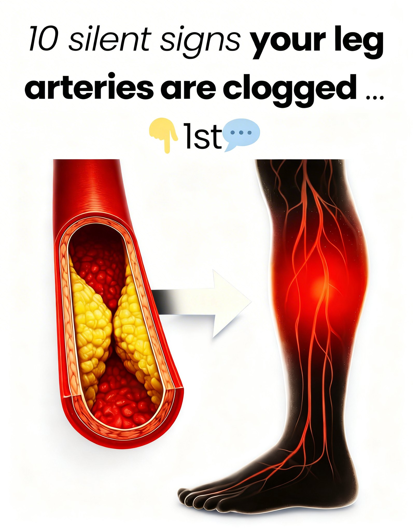 Doctors warn: 10 silent signs your leg arteries are clogged