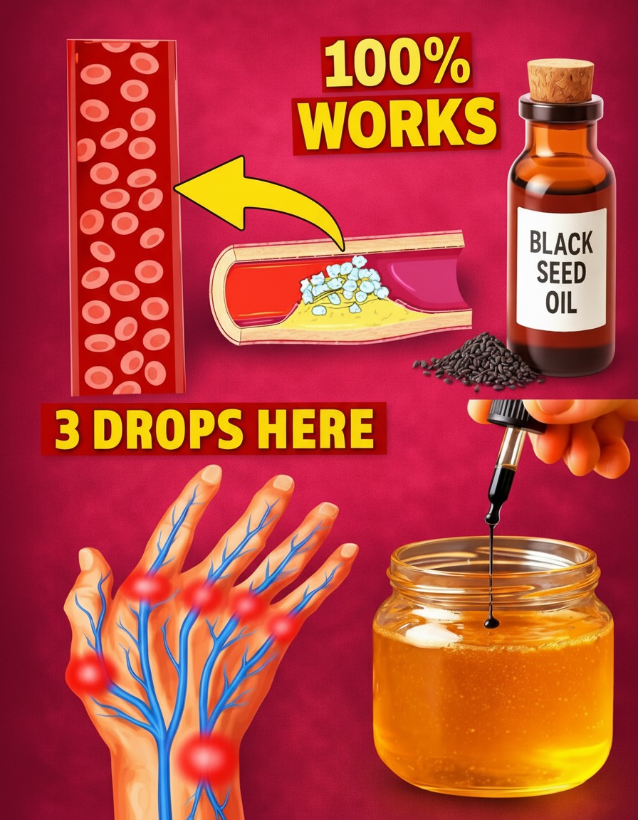 Old-School Doctors Swear By This: Just 3 Drops of Black Seed Oil in Honey Fixes 13 Problems You Thought Were Permanent