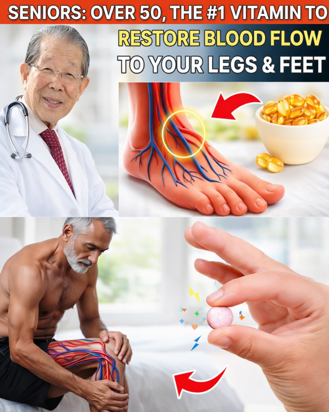 Over 60? 4 Key Vitamins That May Support Better Blood Flow in Your Legs Naturally