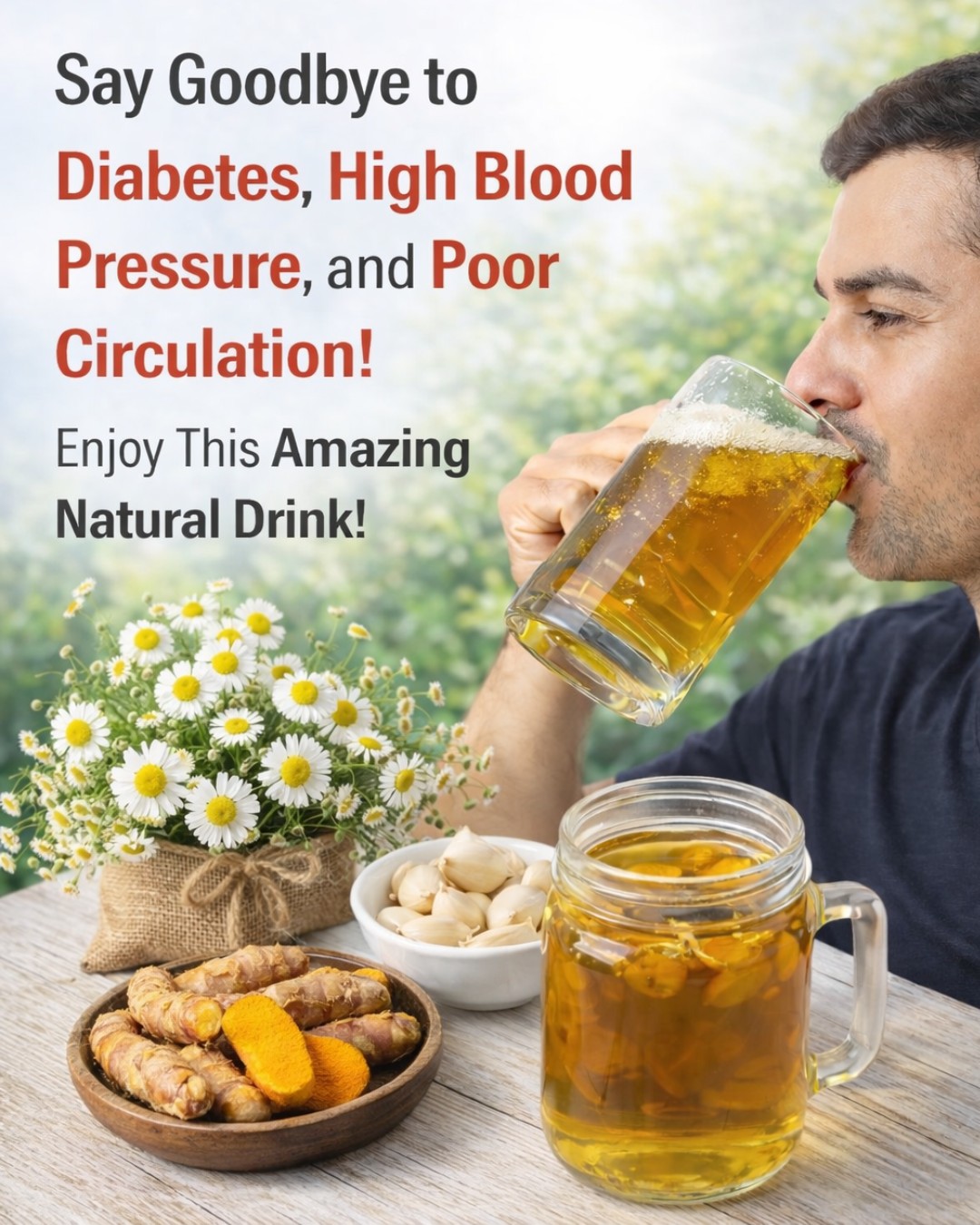 Chamomile, Turmeric, Fennel & Bay Leaf Tea: The 4-Herb Blend That May Calm Blood Pressure, Steady Blood Sugar, and Revive Sluggish Circulation