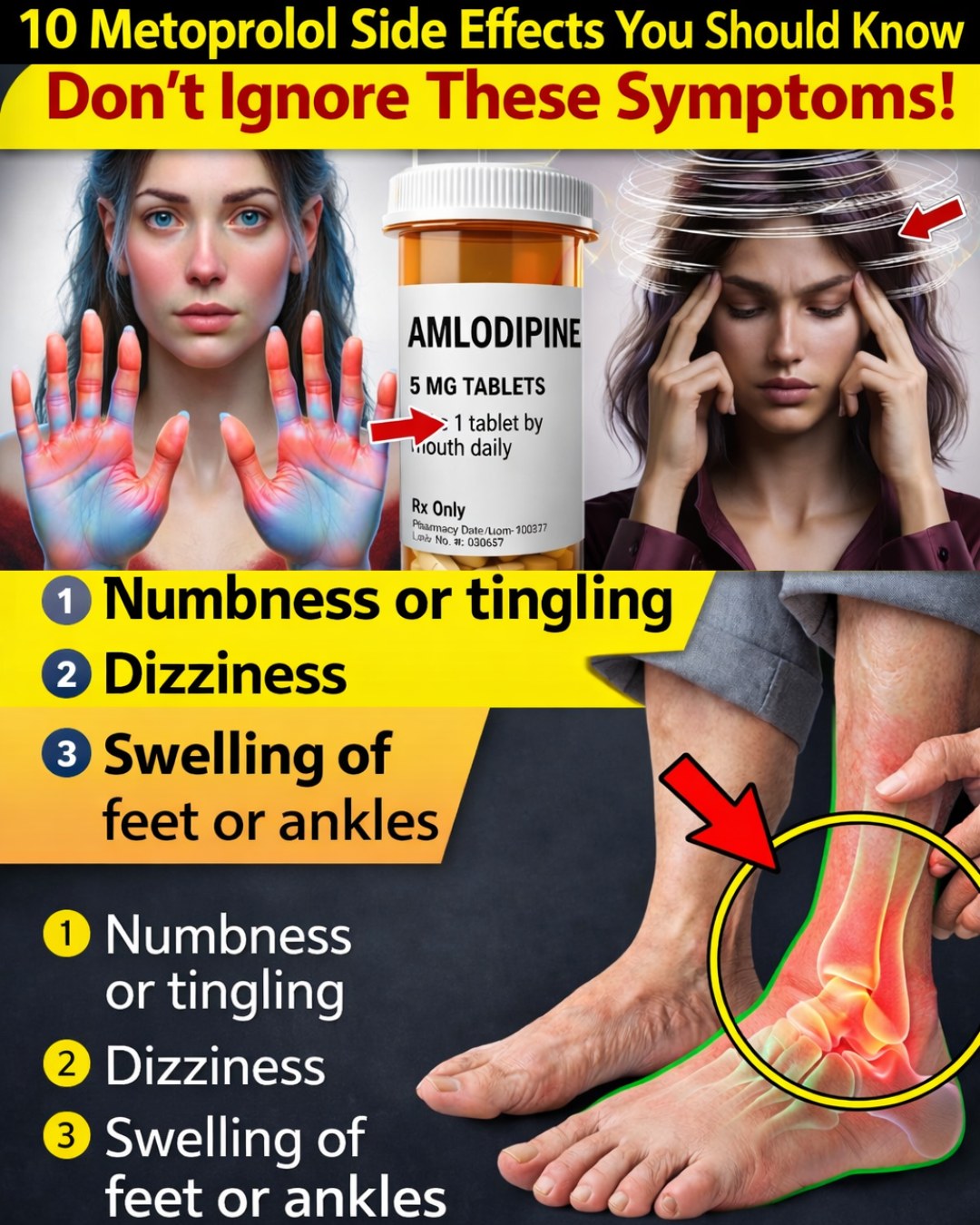 Discover 12 Amlodipine Side Effects You Should Know About and Practical Tips to Cope With Them