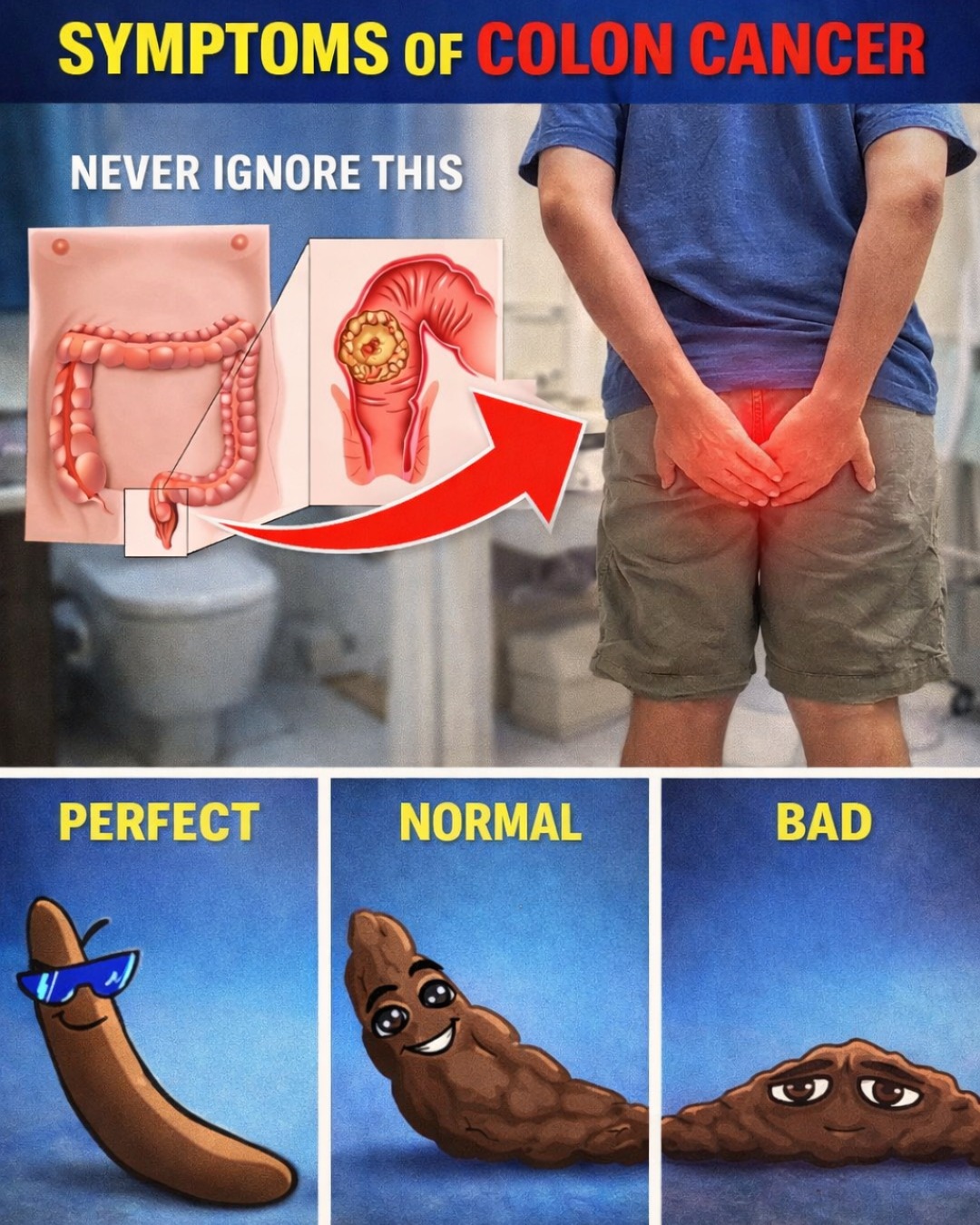 8 EARLY Warning Signs Of Colon Cancer You MUST NOT IGNORE!