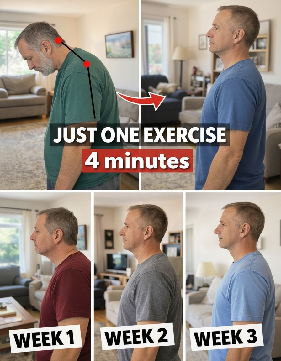 How to Fix Forward Head Posture After 60 in Just 4 Minutes – The Gentle Routine Japan’s Oldest Doctor Swears By