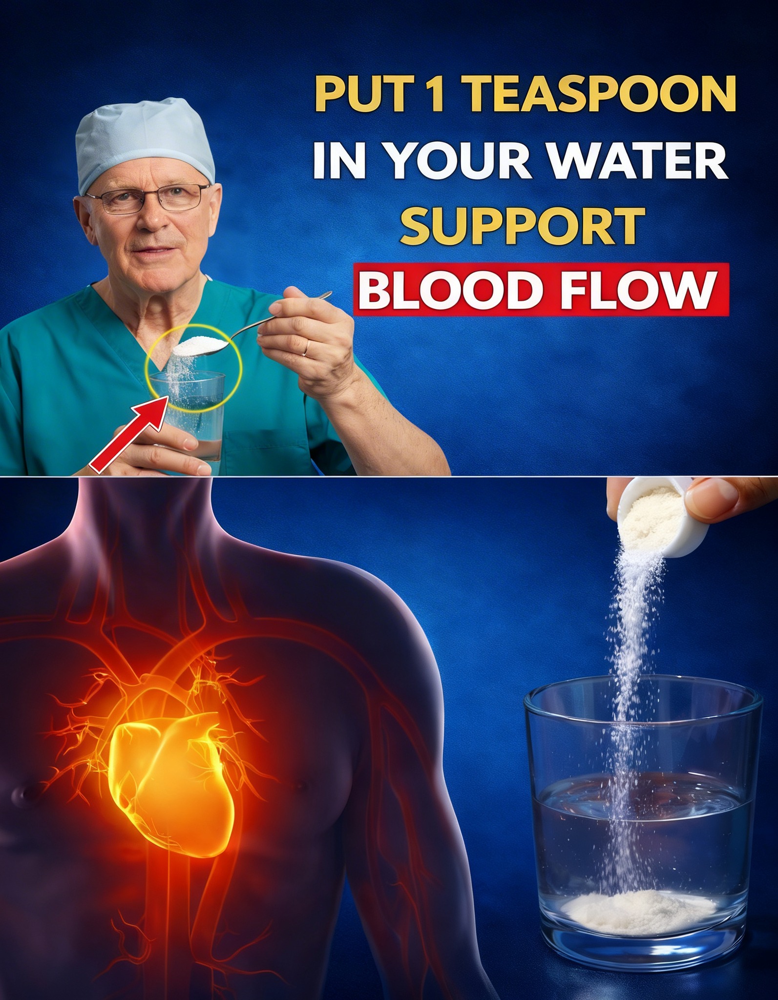 Over 60? Don’t Drink Only Plain Water — Add THIS Mineral for Better Blood Flow & Cellular Hydration | Senior Health Tips