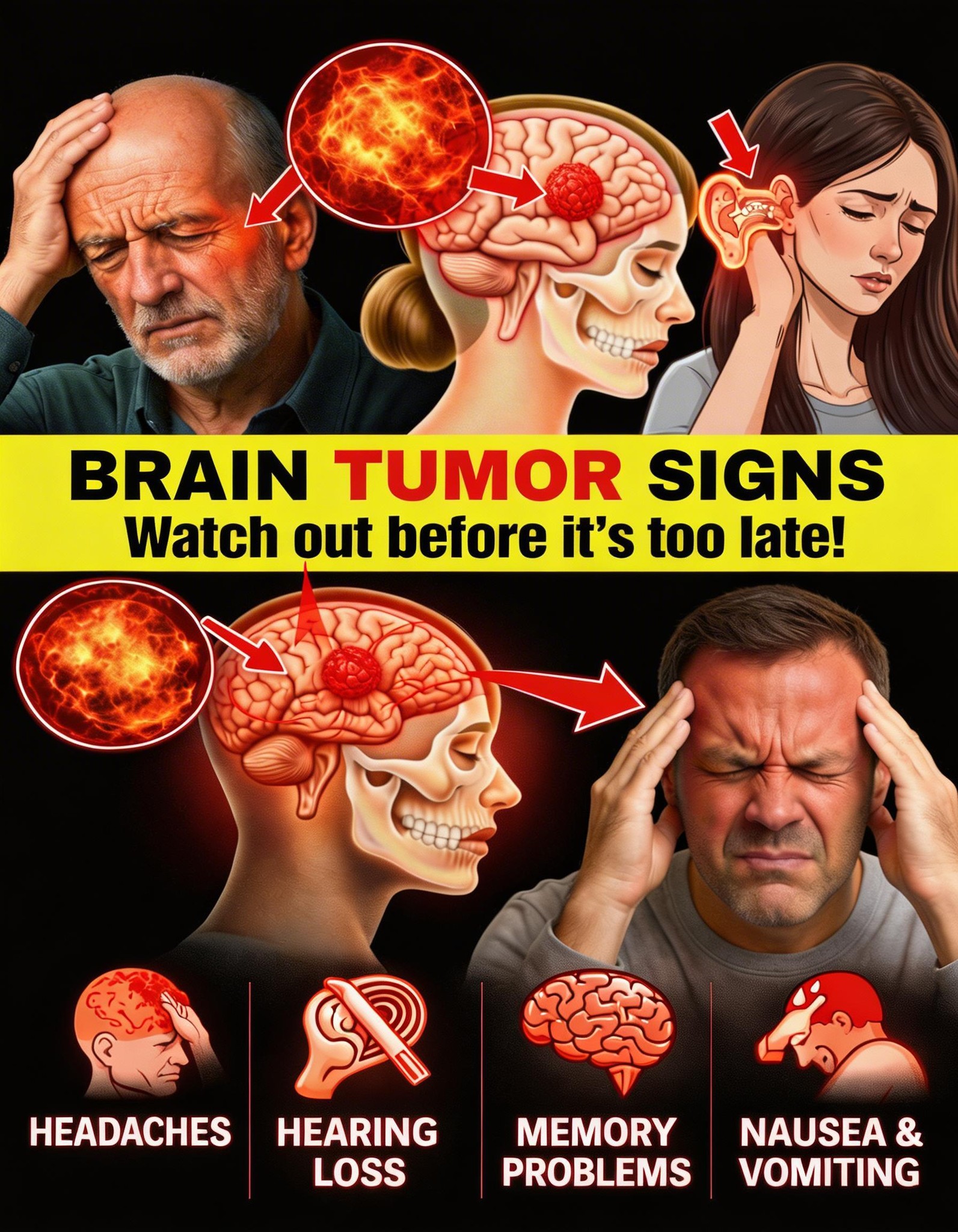 Discover These 10 Early Warning Signs Associated with Brain Tumors and When to Consult a Professional