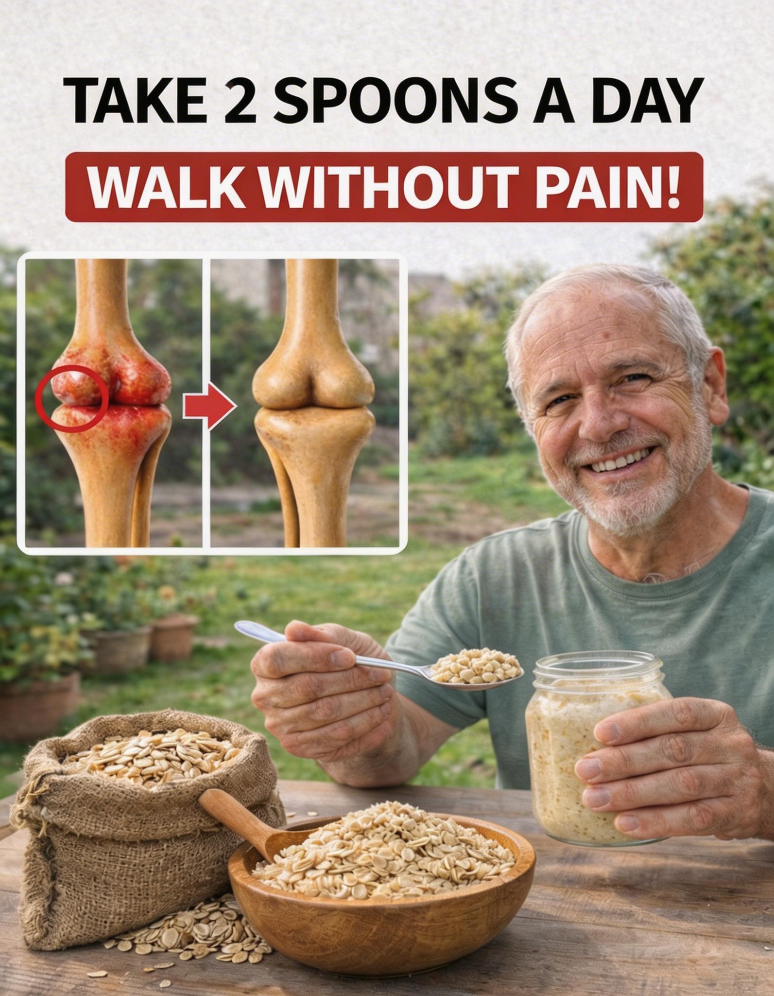 How Adding Just Two Tablespoons of Oats a Day May Support Knee Comfort and Joint Mobility
