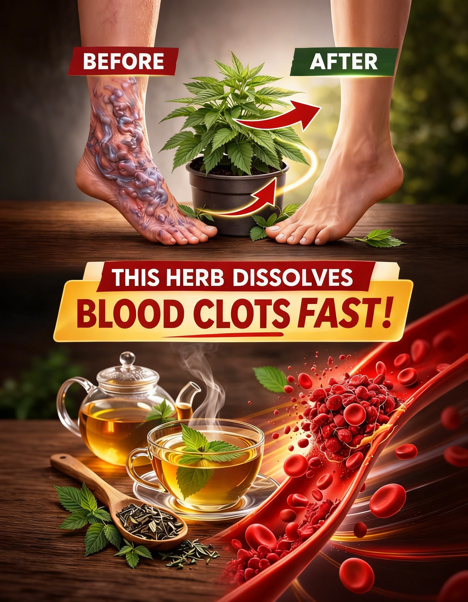 Herbs to Improve Blood Circulation in the Legs Naturally: Powerful Remedies for Tired and Swollen Legs