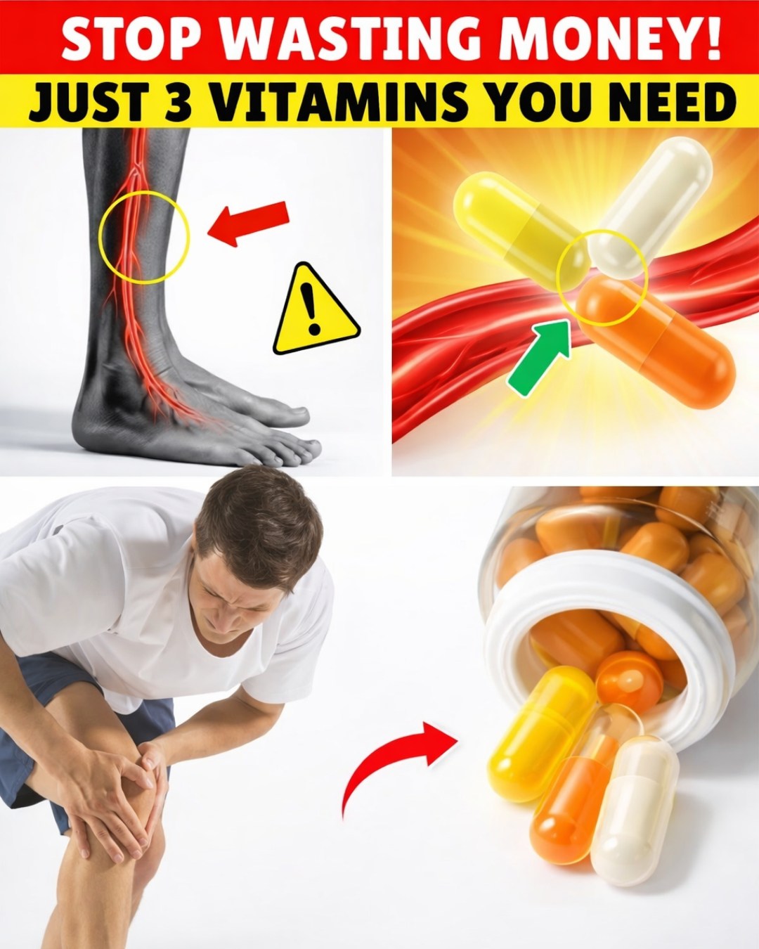 The ONLY 3 Vitamins You Need for Better Leg Circulation
