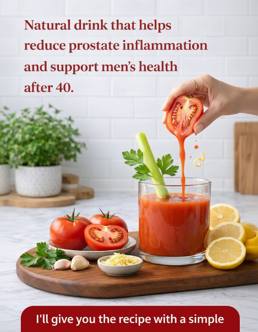 After 40: The Simple Natural Drink With Garlic, Tomato, and Turmeric That Many Men Are Quietly Discovering