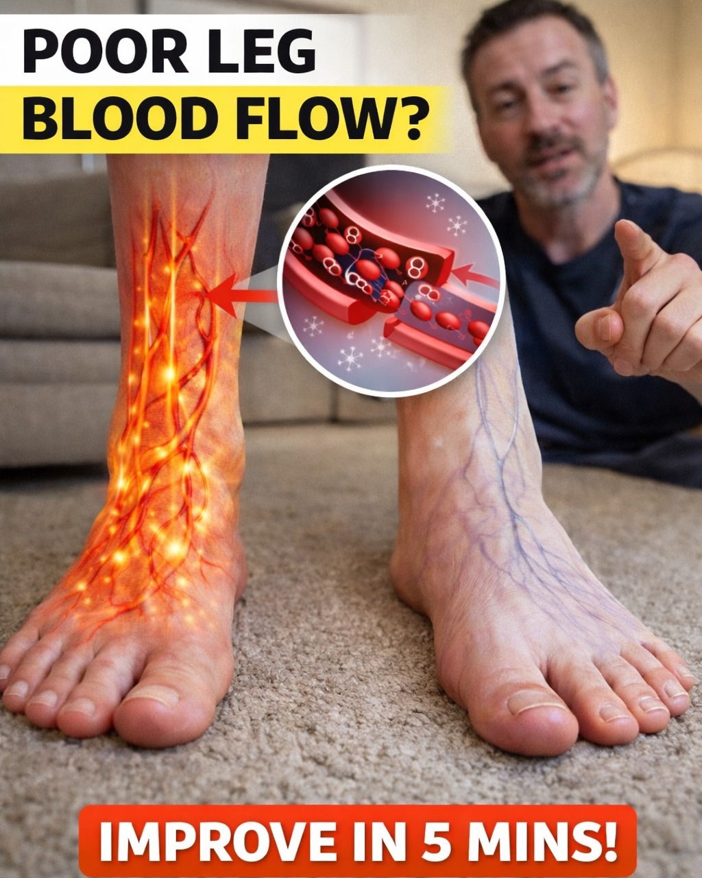 Poor Leg Circulation? 30-Second Test + 3 Fast Fix Exercises