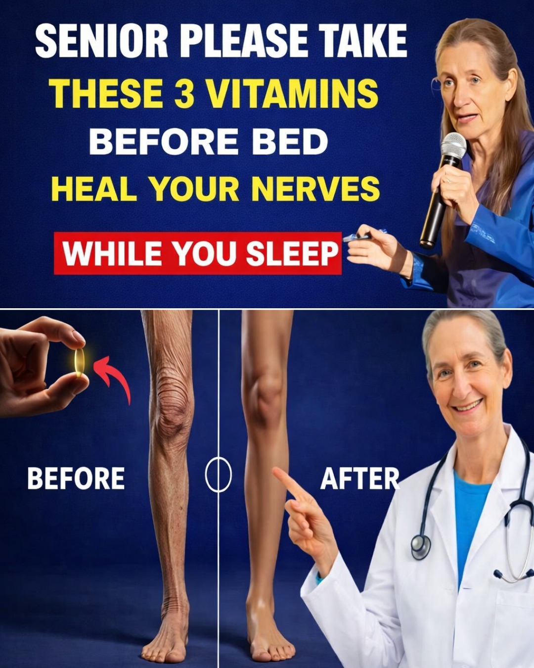 Take These 3 Vitamins for Stronger Legs Fast (Seniors Over 60)