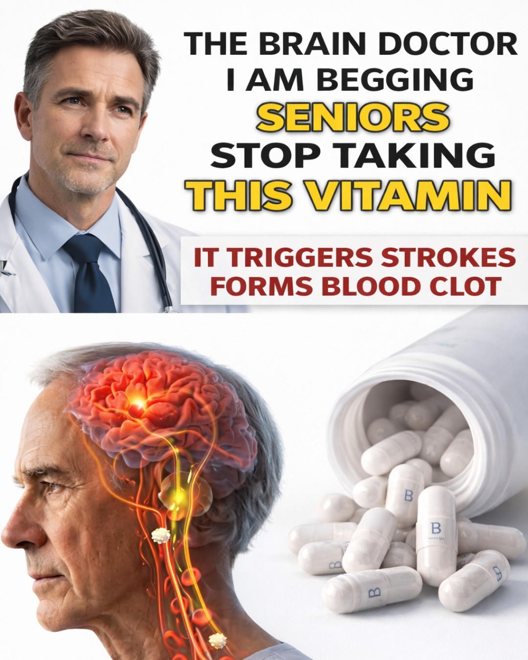 As a Brain Doctor, I’m Shocked: This Vitamin Raises Stroke Risk Overnight for Seniors