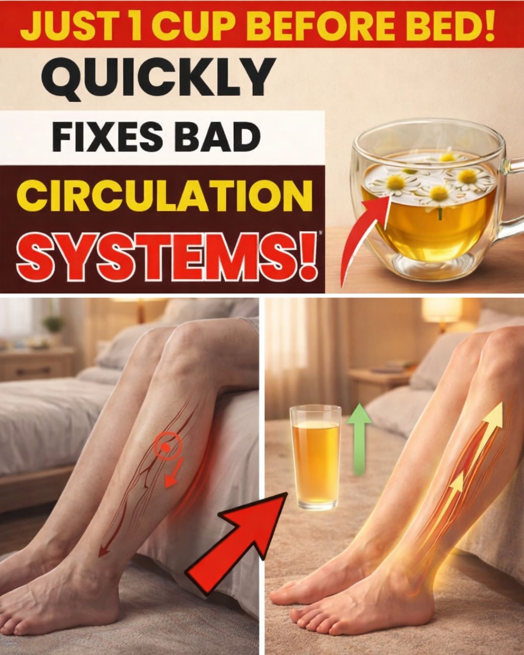Over 60? Doctors Are Hiding This Daily Drink That Restores Leg Circulation 42% in Hours
