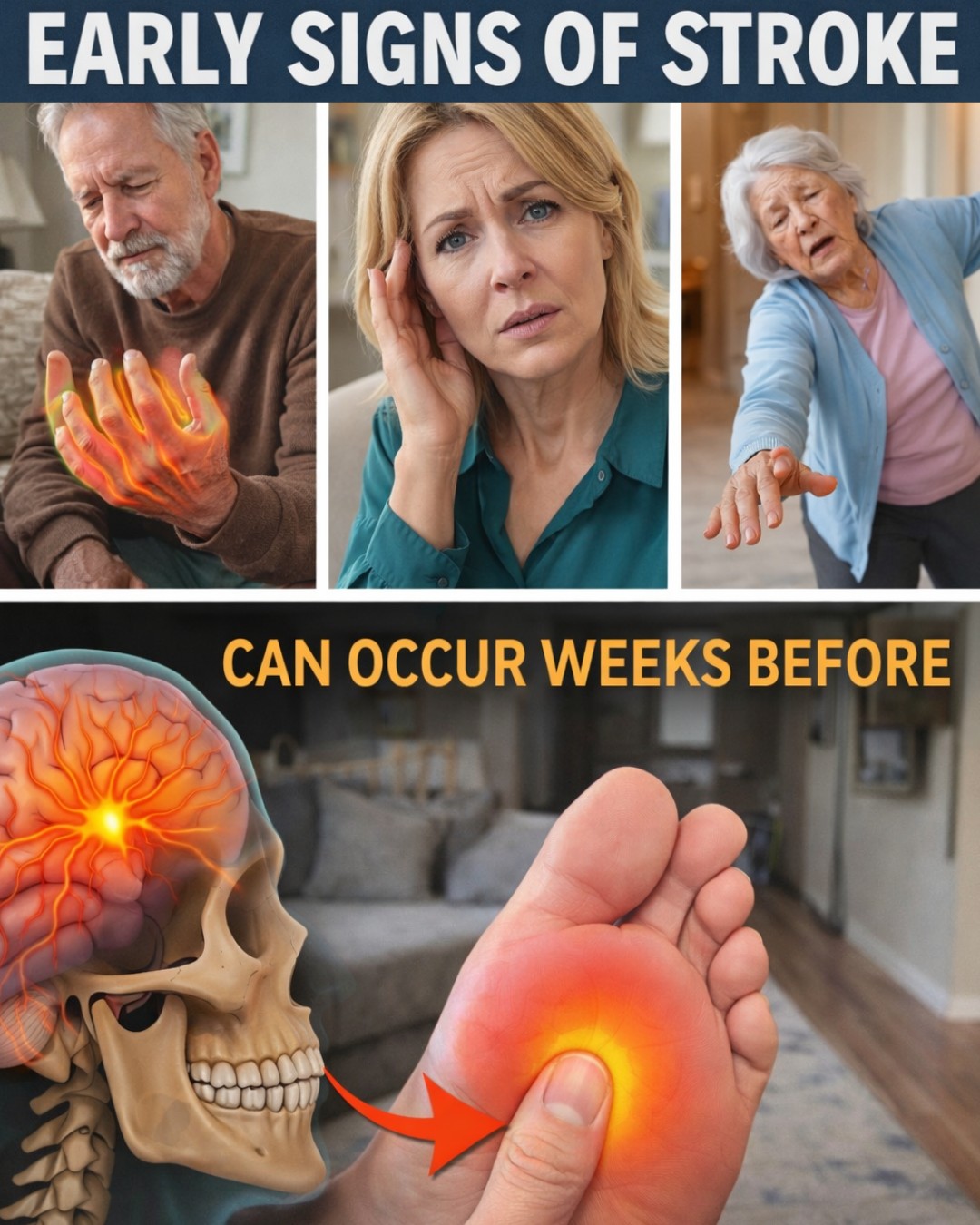 9 Early Warning Signs of Stroke That May Appear Up to a Week Before – Know the Symptoms