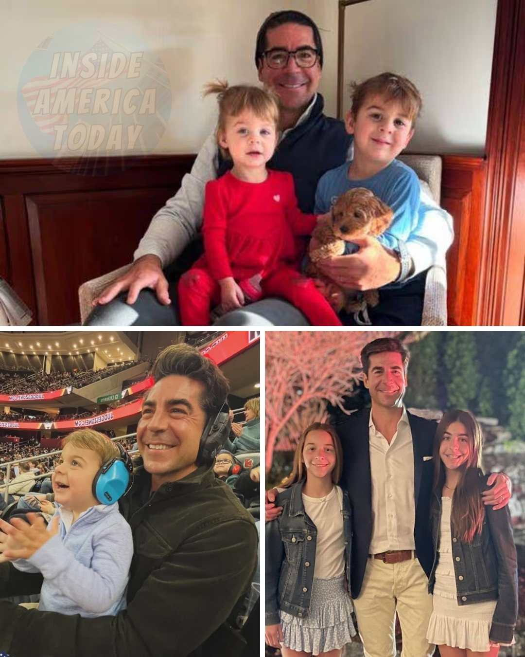 He is a father of four and he loves them all equally. Why Jesse Watters’ is the best dad ever!