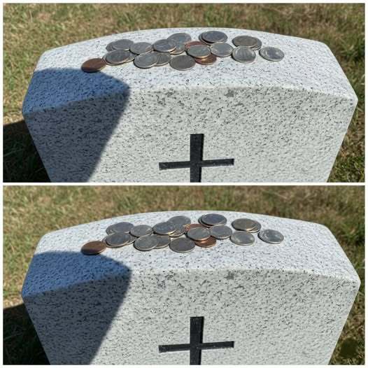 Why Coins Appear on the Graves of Military Veterans