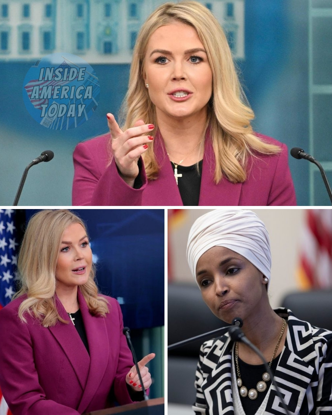 KAROLINE LEAVITT READS ILHAN OMAR’S RECORD ALOUD — AND CNN FALLS INTO STUNNING SILENCE… On live television, Karoline Leavitt methodically recited Rep. Ilhan Omar’s public record, line by line. No raised voice. No personal attacks. No theatrics. Just a steady cadence and carefully sourced claims delivered with such composure that the panel seemed unsure how to respond. The host hesitated. Cameras lingered a beat too long. Producers were visibly scrambling behind the scenes. Then came eleven seconds of unmistakable dead air—the kind of unscripted pause live TV can’t smooth over. What Leavitt chose to highlight from Omar’s record—and why no one at the table moved to cut her off—has quickly become the clip viewers can’t stop replaying.