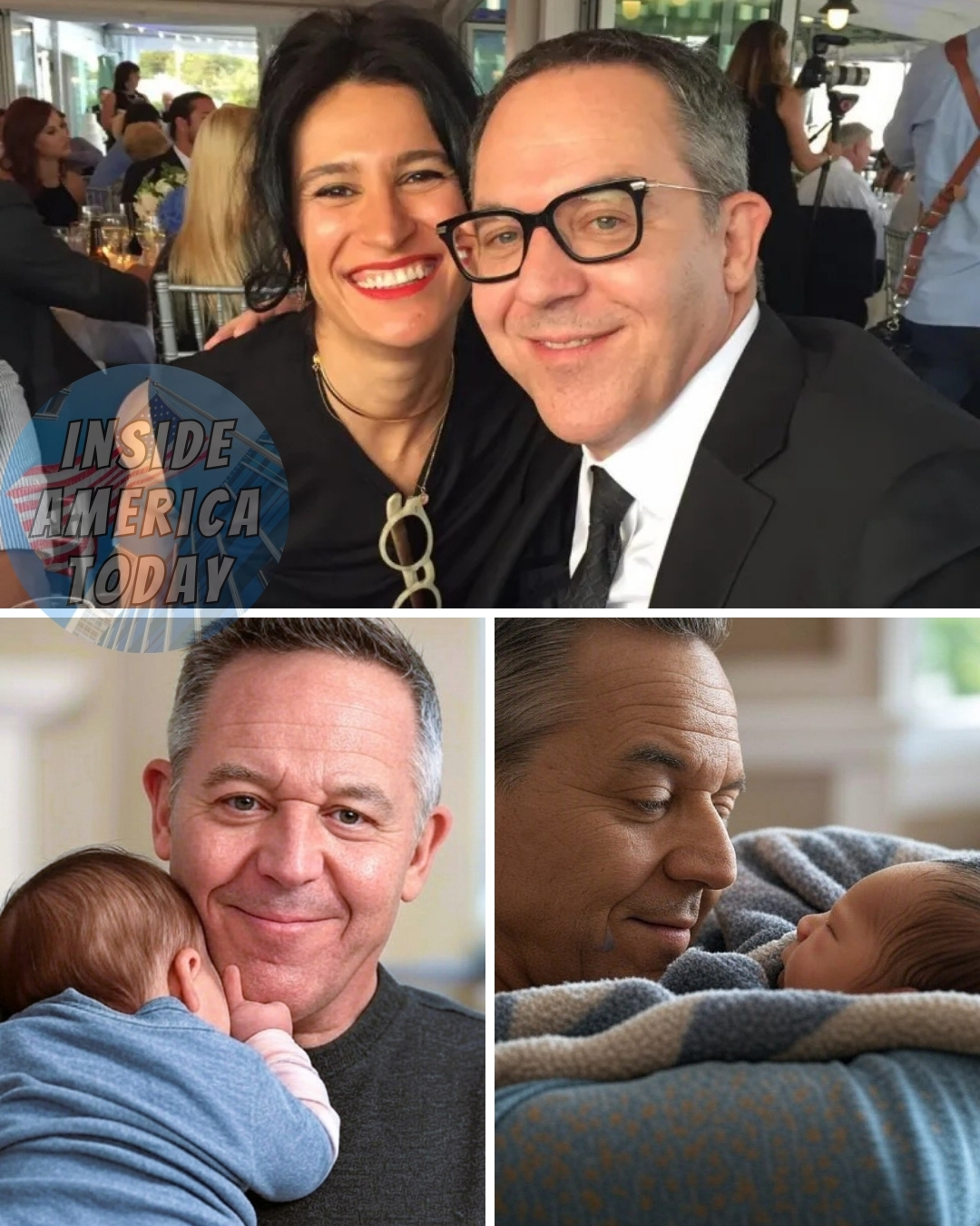 How cute: Greg Gutfeld’s wife, Elena Moussa, shares first-ever photo of their baby girl, Mira