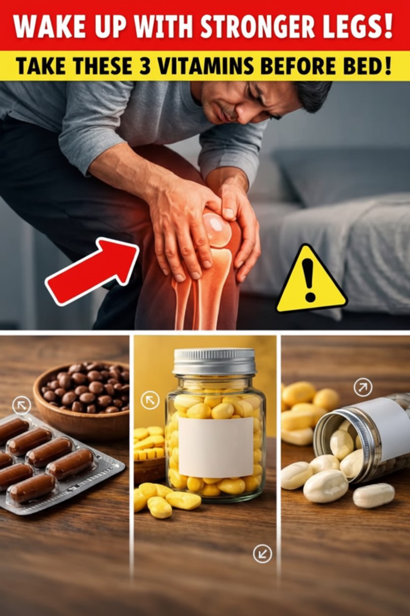 Legs Feeling Like Jello? Seniors, Pop These 3 Vitamins Before Bed & Wake Up a Beast!