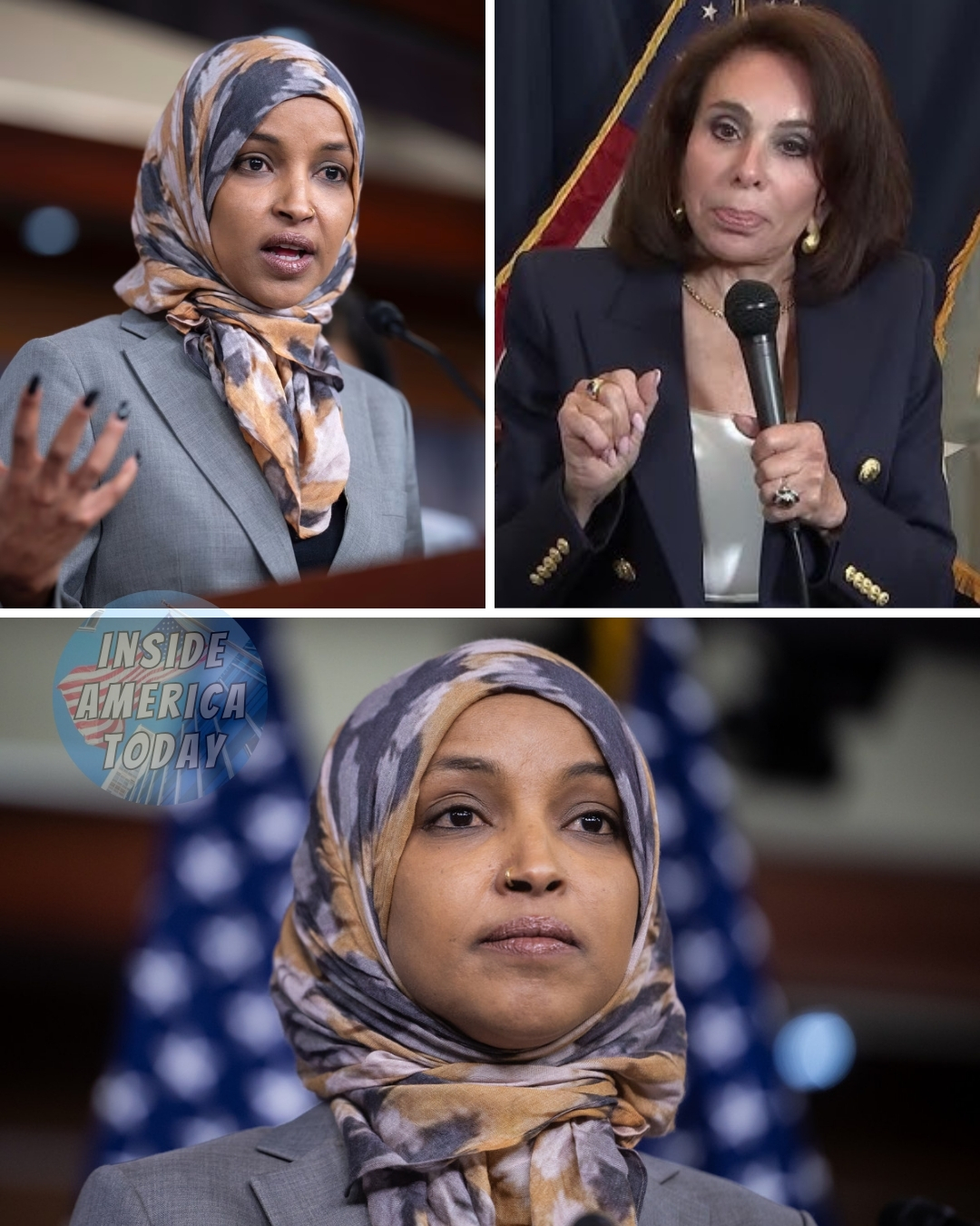 The Great Divide: Jeanine Pirro’s Explosive Critique of Ilhan Omar Ignites a National Debate on Identity and Safety.