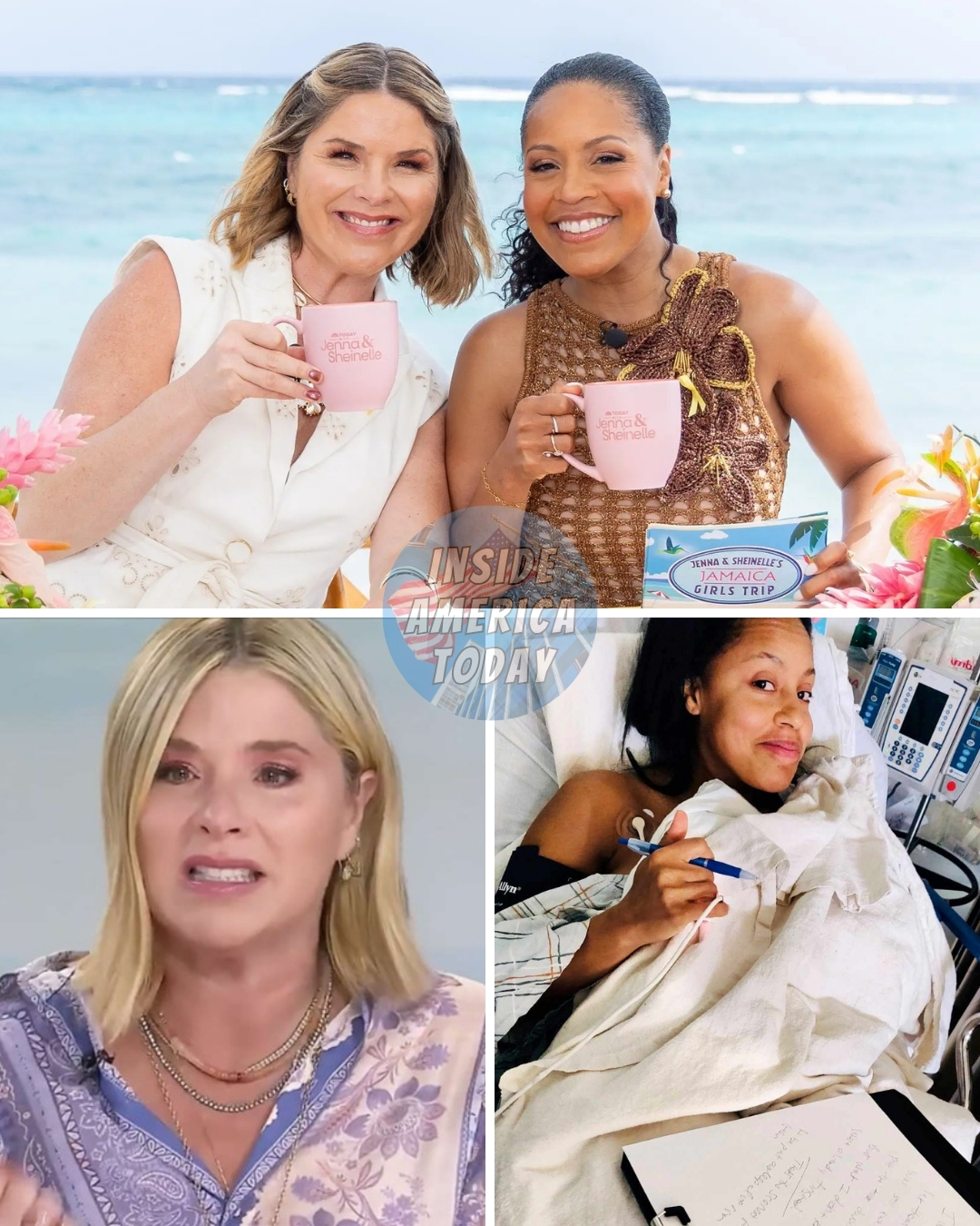 Jenna Bush Hager emotionally revealed that her co-host Sheinelle Jones was injured in an accident while reporting in Jamaica: “We tried to keep this private, but her condition is worsening…”