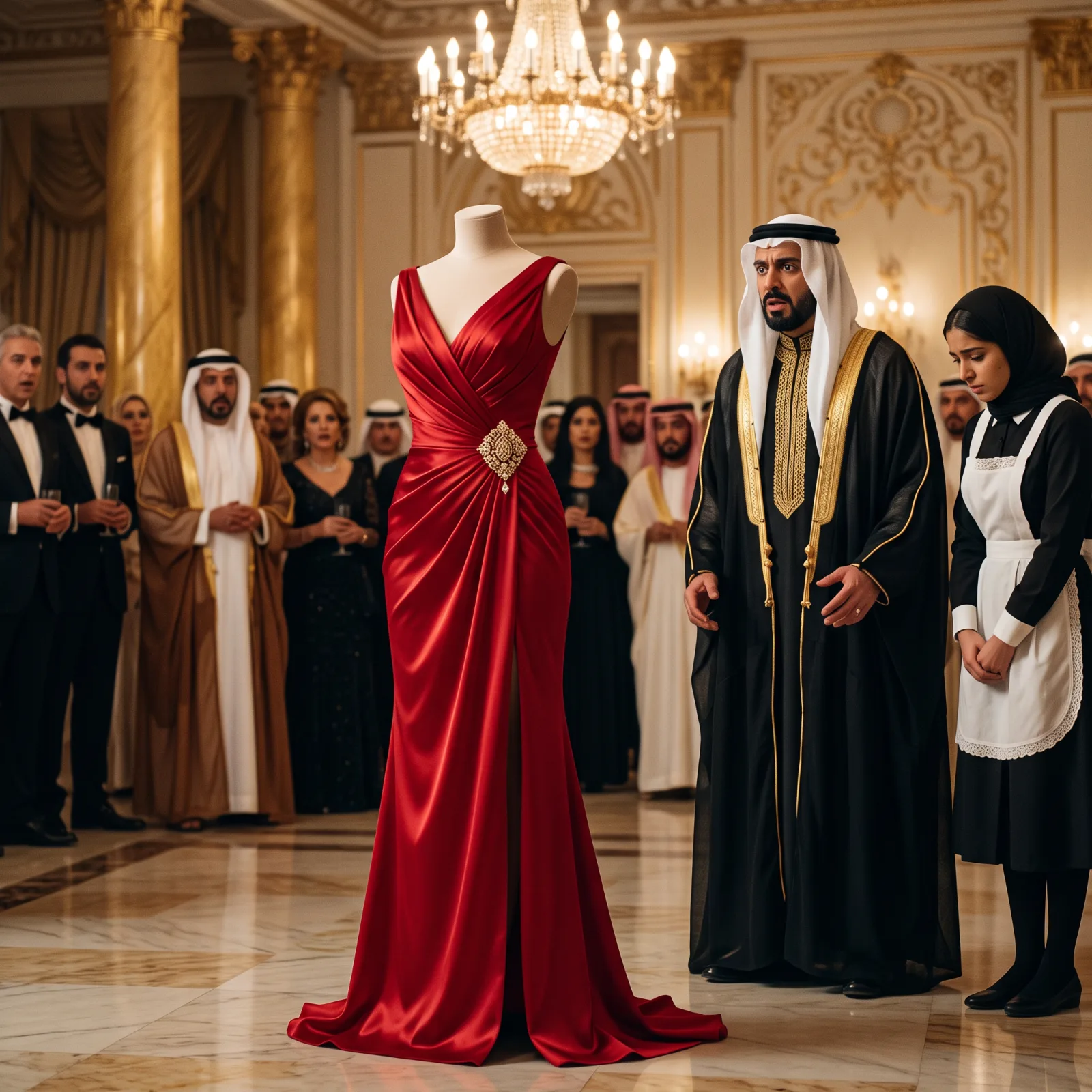 El emir pagó tres millones por un vestido y humilló a la criada… pero cuando ella tocó el broche, todo el palacio descubrió quién era su madre