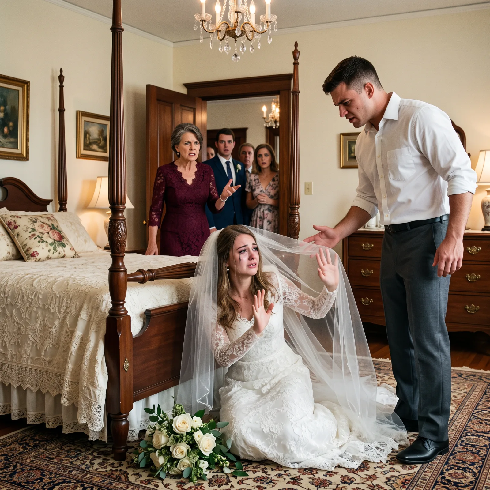 EN SU NOCHE DE BODAS, DANIEL ARRASTRÓ A LUCÍA POR EL PELO DELANTE DE TODOS… PERO CUANDO SU MADRE SEÑALÓ A UNA INVITADA, SALIÓ A LA LUZ EL SECRETO QUE SU FAMILIA LLEVABA VEINTICINCO AÑOS ENTERRANDO