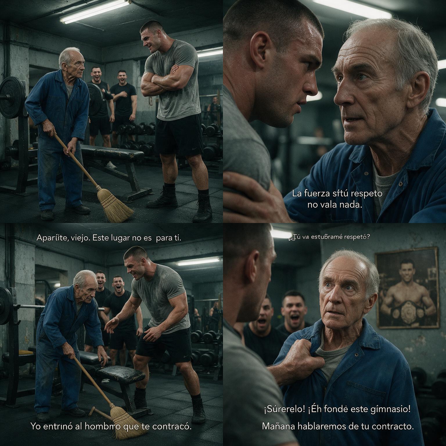 EL CULTURISTA OBLIGÓ AL ANCIANO A LIMPIARLE LAS BOTAS… PERO CUANDO DON MATEO LE ATRAPÓ LA MUÑECA, TODO EL GIMNASIO DESCUBRIÓ A QUIÉN HABÍA HUMILLADO