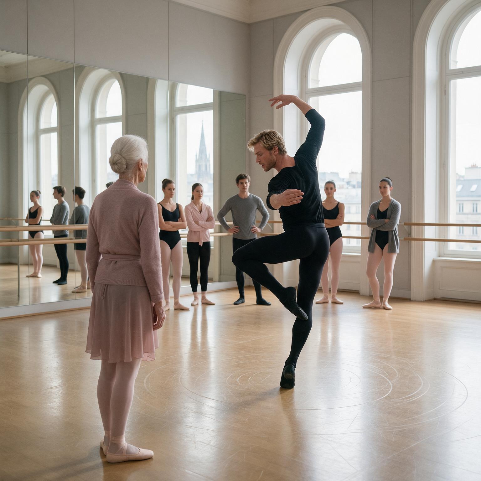 TODOS SE RIERON DE LA ANCIANA QUE ENTRÓ EN LA CLASE DE BALLET… PERO CUANDO CORRIGIÓ EL ÚLTIMO PASO DE ADRIÁN, EL MAESTRO COMPRENDIÓ QUE HABÍA HUMILLADO A LA MUJER QUE CREÓ AQUELLA COREOGRAFÍA