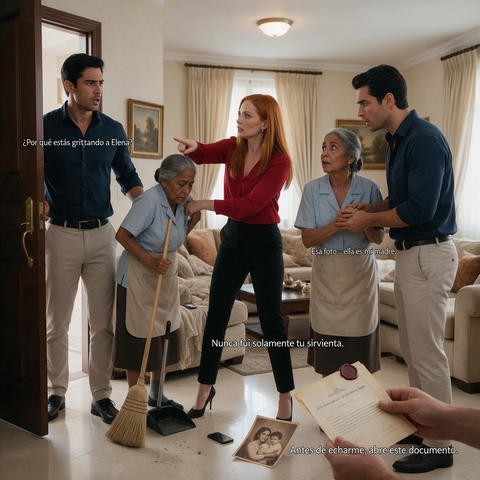 VICTORIA ACUSÓ A LA ANCIANA DE ROBAR SU PULSERA… PERO CUANDO ALEJANDRO REVELÓ A QUIÉN PERTENECÍA LA CASA, SU TELÉFONO CAYÓ AL SUELO