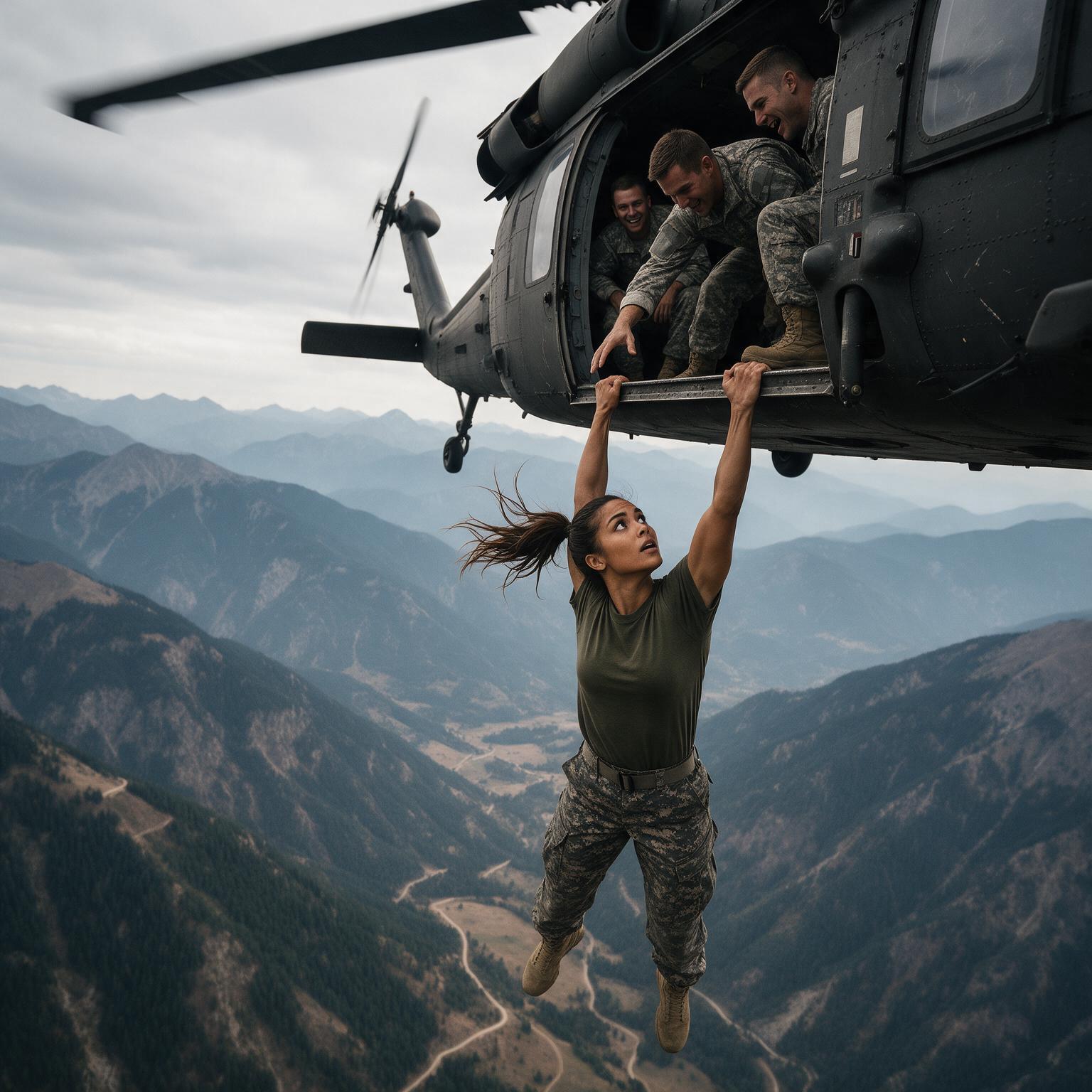 LA SOLDADO CAYÓ DEL HELICÓPTERO DELANTE DE TODA LA UNIDAD… PERO CUANDO MARCOS SUSURRÓ «TENÍA QUE OCURRIR», DANIEL DESCUBRIÓ QUE LA CAÍDA DE LUCÍA NO HABÍA SIDO UN ACCIDENTE