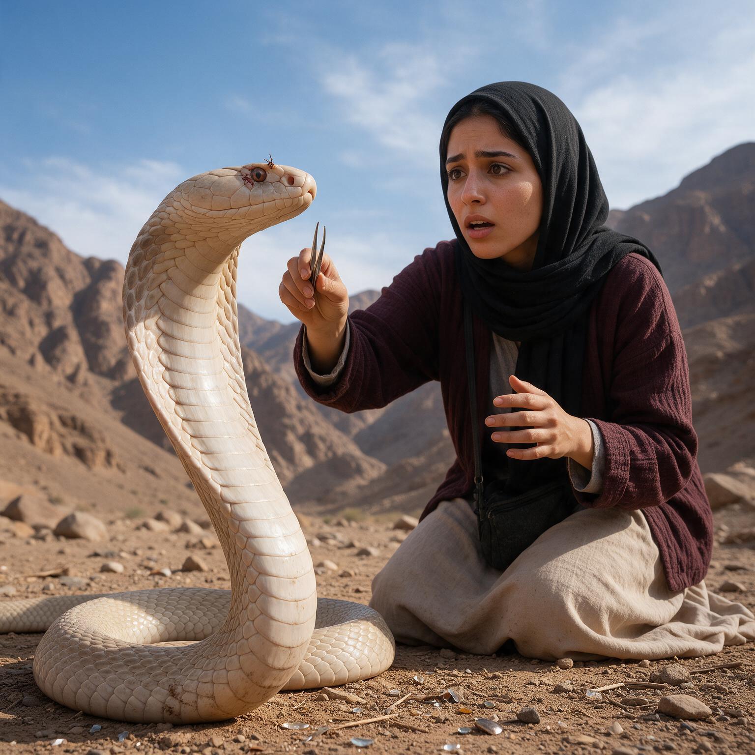 NADIA SACÓ UN EXTRAÑO FRAGMENTO DE LA CABEZA DE LA SERPIENTE… PERO CUANDO SAHRA SE ALZÓ FRENTE A ELLA, DESCUBRIÓ QUE EL ANIMAL LA HABÍA LLEVADO HASTA UNA VERDAD ENTERRADA EN EL DESIERTO