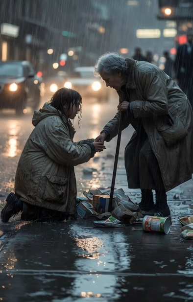 The Homeless Girl Who Helped A Stranger In The Rain