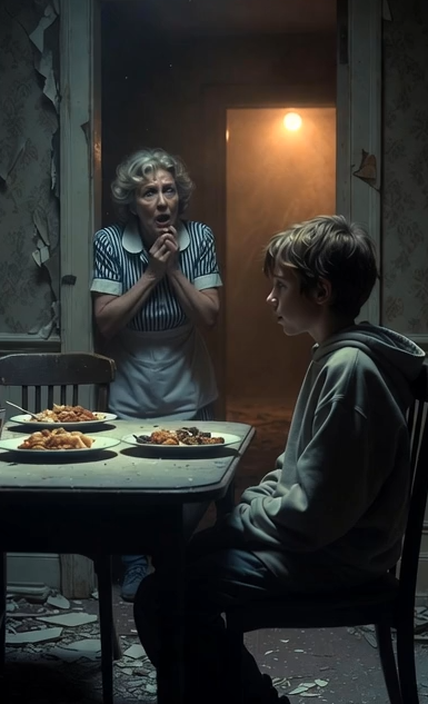 A little boy kept setting dinner for his dead mother every night…