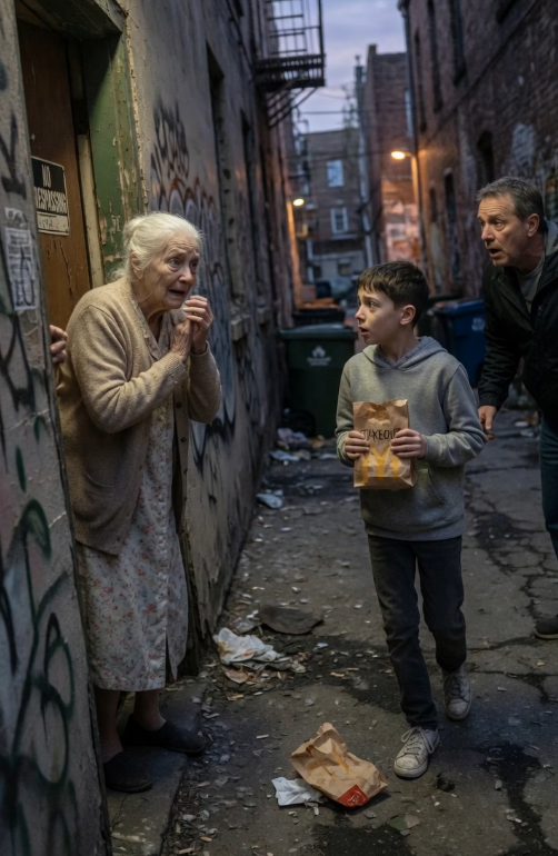 Her son came back too late, but the boy who brought her food every day never stopped showing up.