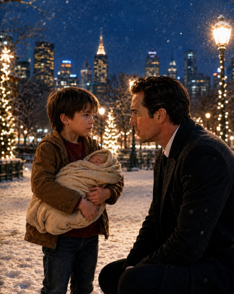 A WINTER'S NIGHT ON A MANHATTAN BENCH