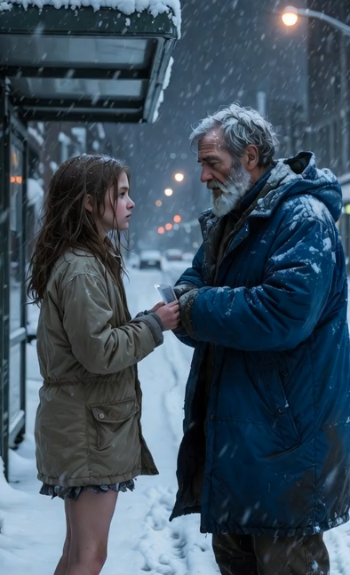 She thought she was giving a homeless man her only coat.