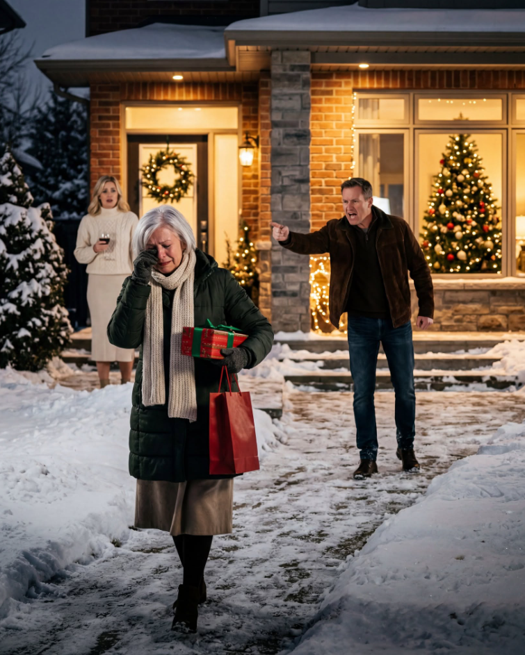 My Son Shut the Door on Me at Christmas and Said, “Wrong House.” Hours Later, He Mocked Me Over the Phone, Saying, “Money Can’t Buy Her a Spot Here.” So That Night, I Canceled Every Bank Transfer. By Morning, He Had Called 25 Times in Total Panic.