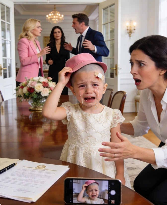My six-year-old daughter walked through the front door wearing a pink bucket hat pulled  so low over her ears that, for one foolish second, I thought she was just playing dress-up.  Then Lily slowly lifted the hat.