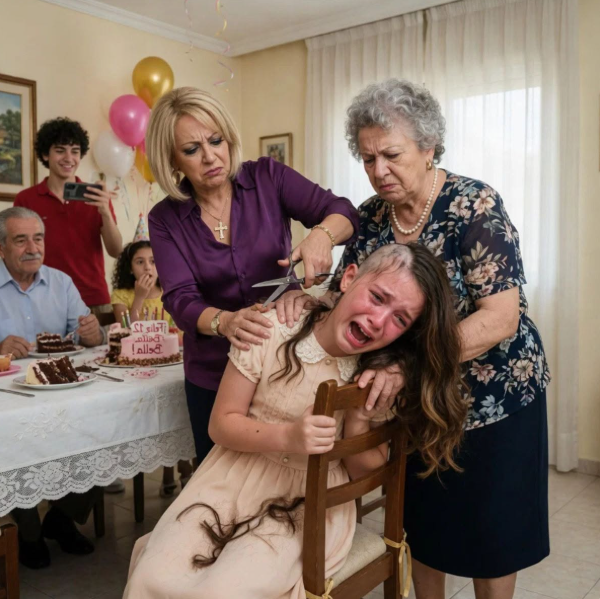 My Family Held My 11-Year-Old Daughter Down and Cut Off Her Hair at a Birthday Party    Because She “Outshined the Birthday Girl”… The Next Day, They Were Crying in Front of the Police    “If your daughter didn’t want her hair cut, then she shouldn’t have shown up to the birthday party looking like she was the one being celebrated,” my mother said, with a calmness that sent a chill through my entire body.