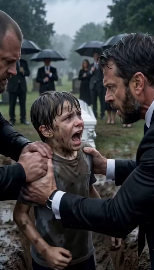 The first person to say my daughter was alive was a barefoot boy covered in mud. "Stop! Don't bury her!" His scream tore through the cemetery. Two security guards seized him before he reached the coffin. I charged forward, grief exploding into rage. "Get your hands off her! What is wrong with you?"