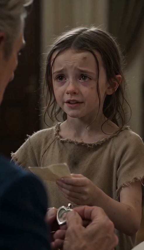 The little girl did not belong in the ballroom. She was barefoot. Then she stopped beside me. I was having dinner with Veronica, the woman I planned to marry. The child clutched her dress with both hands. "I'm hungry," she whispered. "Can I eat?"