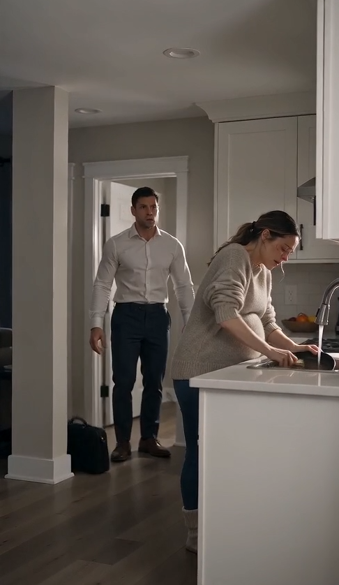 """He came home at 10 PM and found his 8-month pregnant wife crying over a sink full of dirty dishes. His family was just steps away."" The silent kitchen ""Why are you still doing all this?""