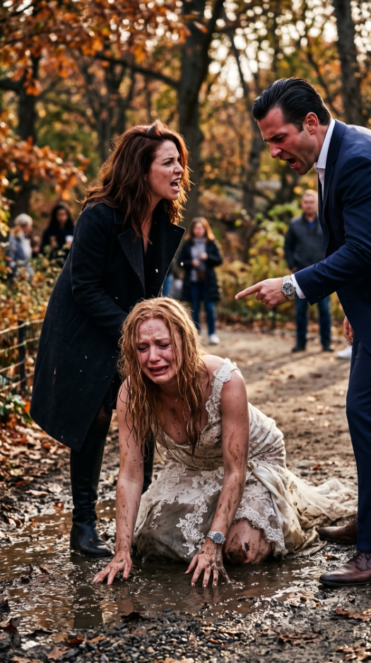My sister’s fiancé shoved me into mud before my engagement shoot and said, “You belong there.” My sister just scoffed, “Pity points help.” I endured every second, knowing they’d never laugh at me again....