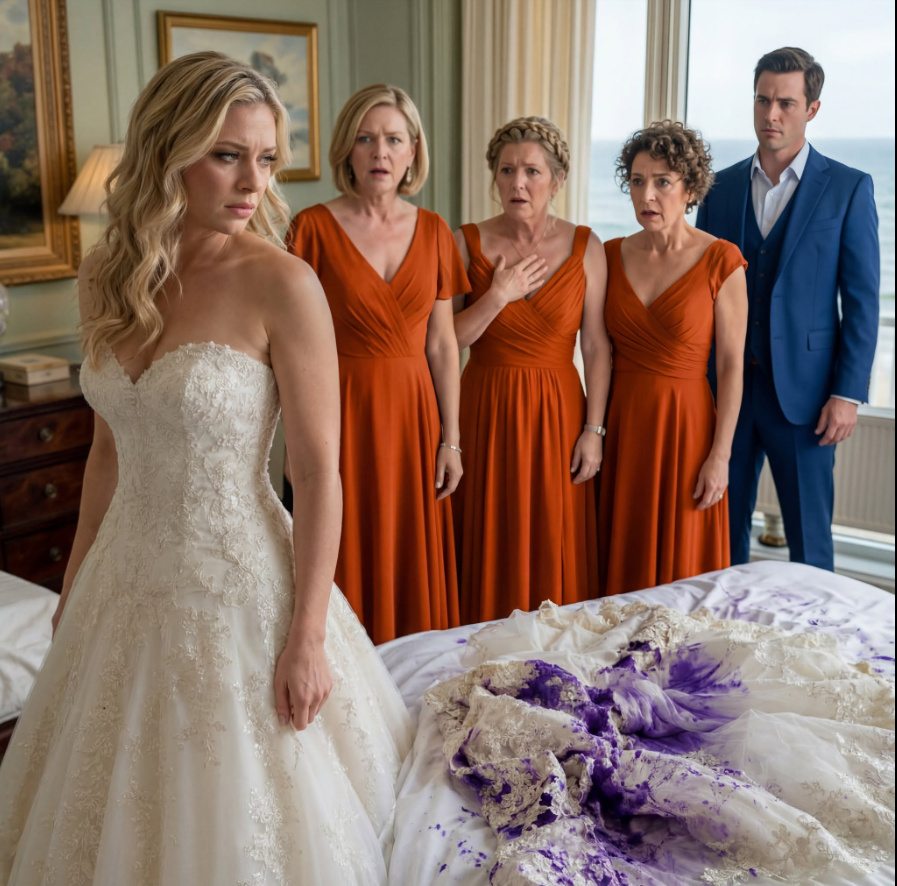 The night before my wedding, my sister sent me a picture of my gown destr0yed in pieces and wrote,  “Oops. Guess the ugly dress matches the ugly bride.”  My mother looked at the damage and simply said,